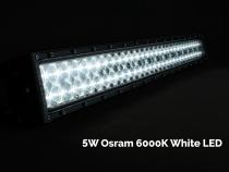 8 Inch Dual Row 5D Optic OSRAM LED Light Bar Cali Raised LED