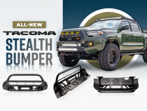 16-Up Tacoma Stealth Bumper 32 Inch LED Bar Combo Beam No Switch 32 Inch Combo Beam with Relocation Mounts No Switch No Winch No D-Ring Cali Raised LED