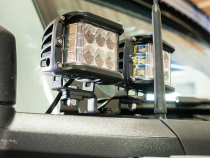 Ditch Light Mount Kit Fits 21-Present Ford Bronco Raptor - (2) 3.5 Inch Round Cannon Pods Cali Raised LED