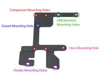 Jeep JK/JKU Arb Twin Compressor Bracket Grimm Offroad